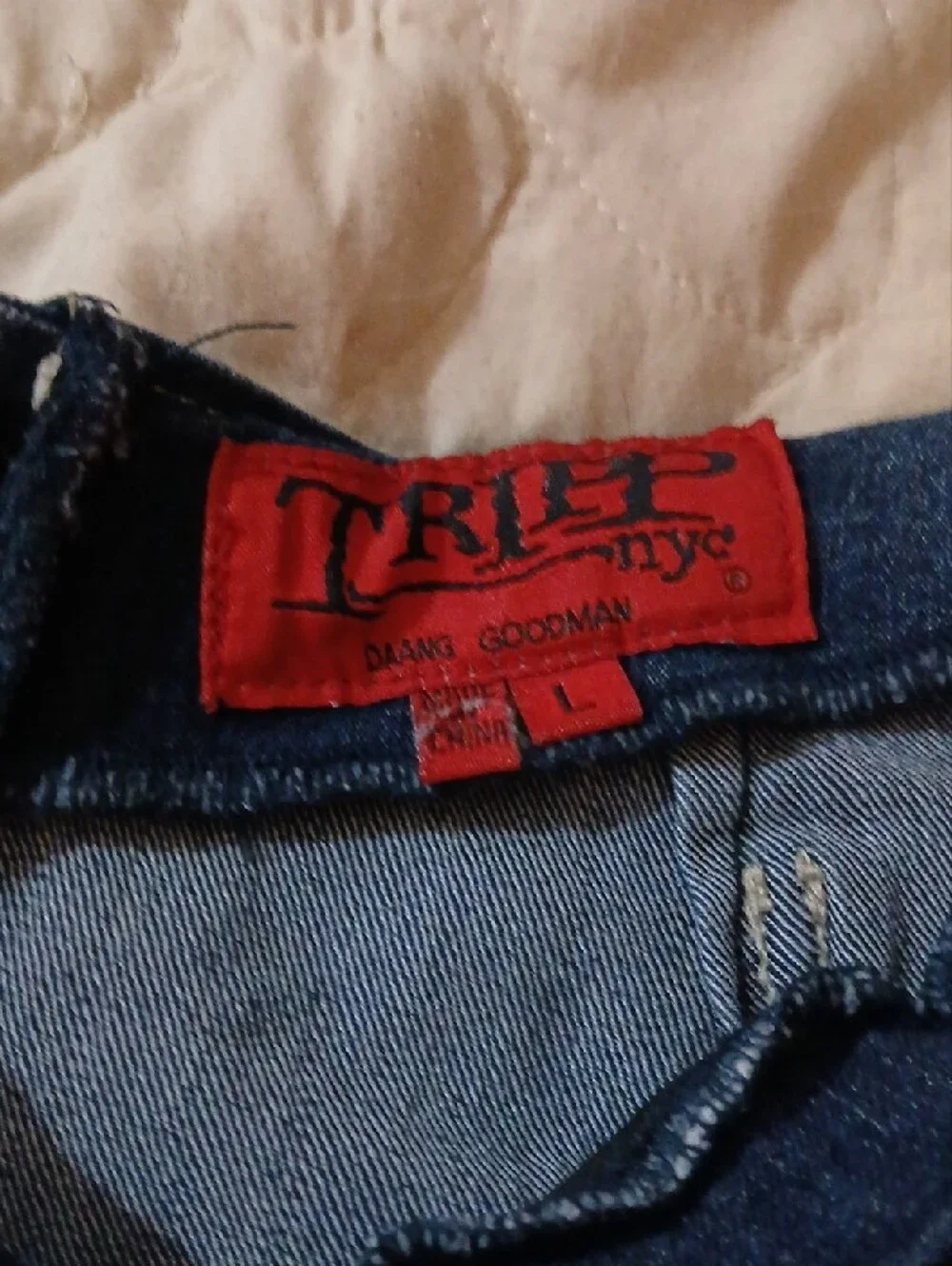 Vtg Tripp NYC Dark Denim Pleated Mini Skirt with Grommet Suspender Straps